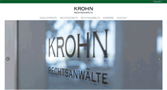 Desktop Screenshot of krohnlegal.de