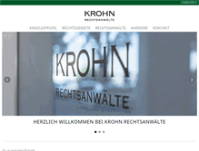 Tablet Screenshot of krohnlegal.de